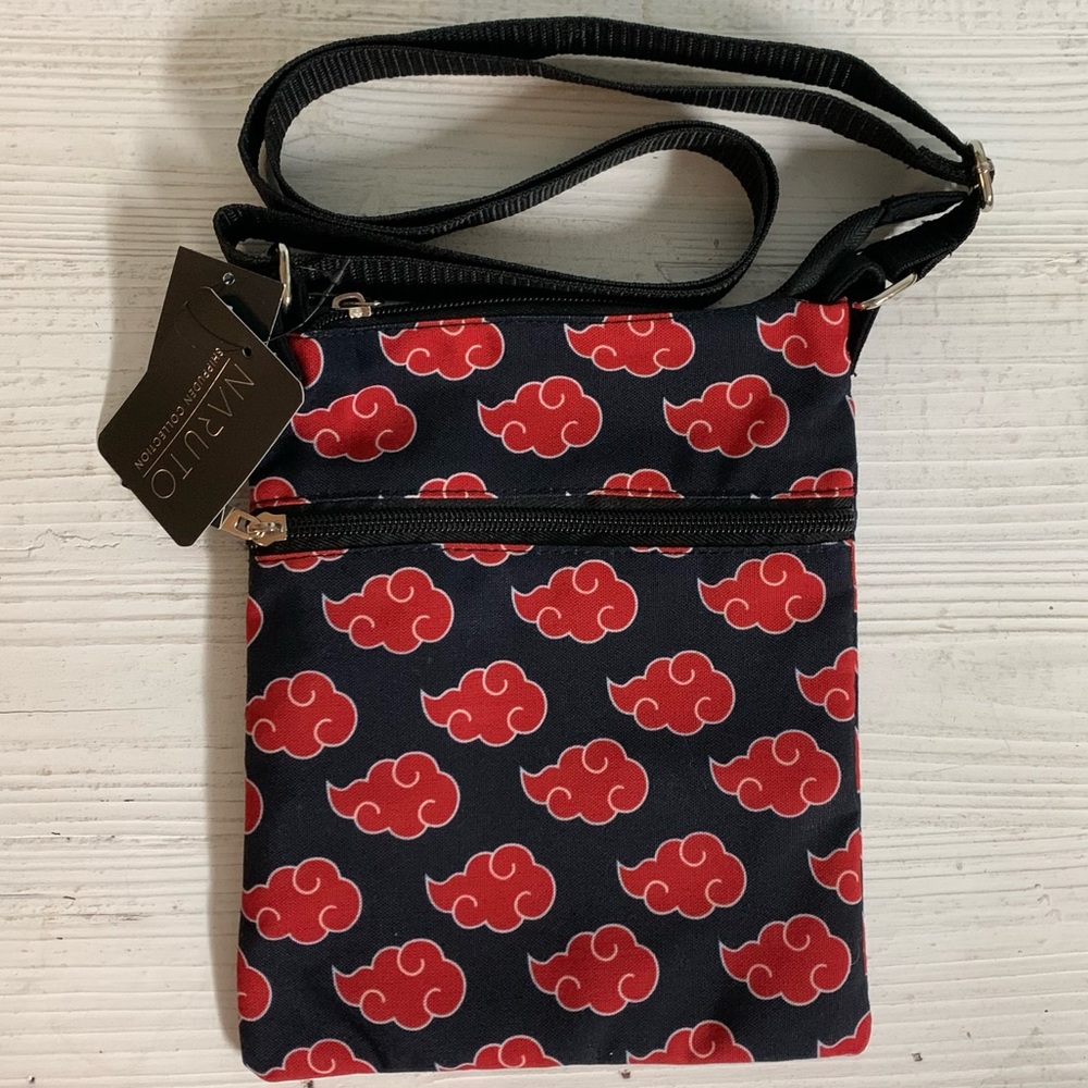 NARUTO SHIPPUDEN Clouds Passport CROSSBODY BAG!